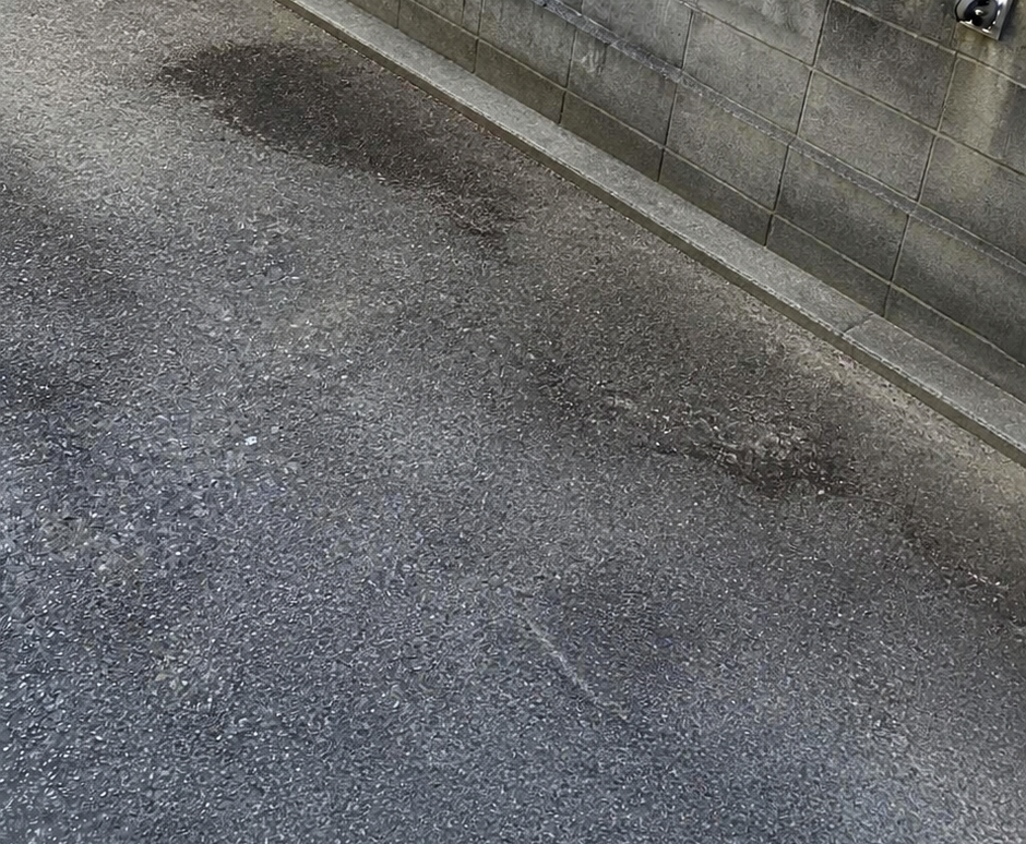 江東区石島での回収後｜通路に何も残っていない状態